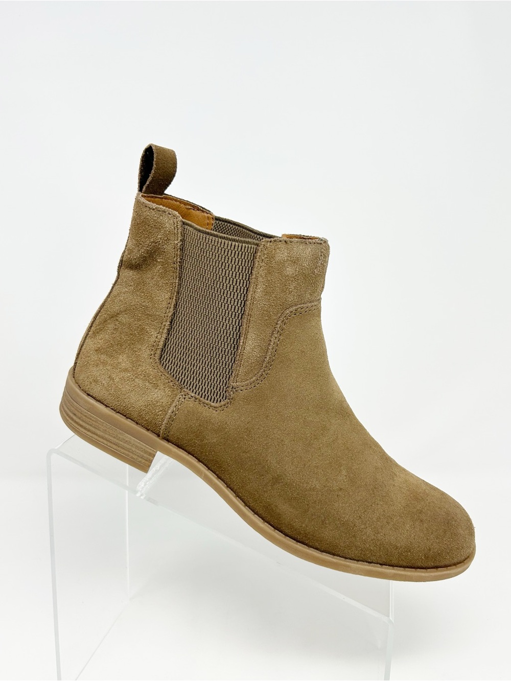 boc Chelsea Ankle Boots Womens Brown Pull-On Elastic Gore Low Heel Size 9.5